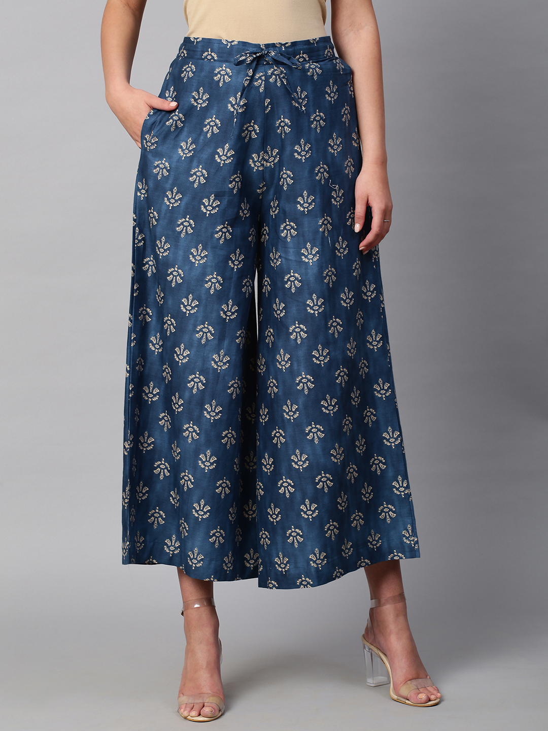 Buy Online Navy Relaxed Palazzo at best price  ORGANIC 18256SS22NAVY