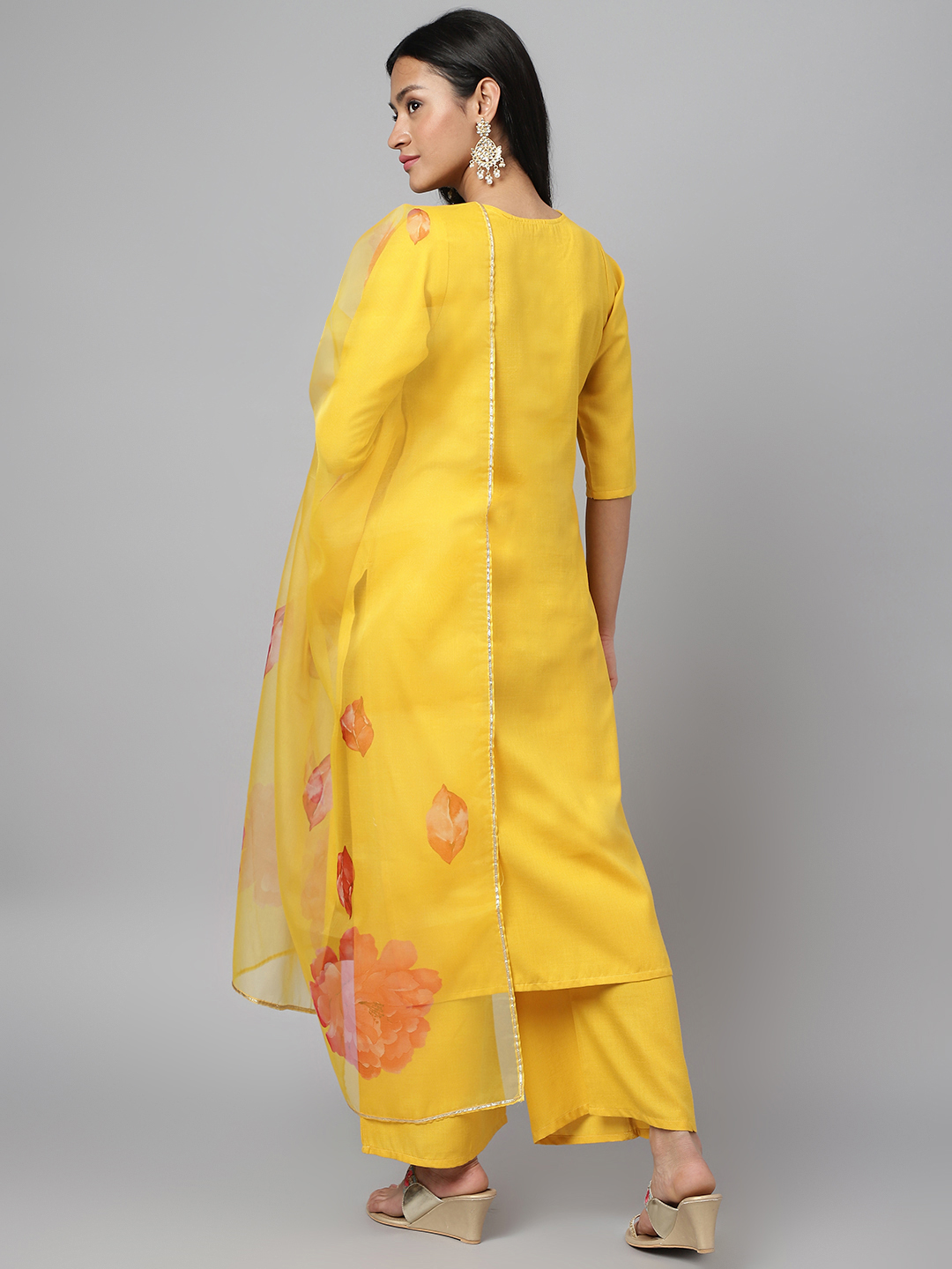 Buy Lakshita Enterprises Women's Straight Cotton Kurta Kurti with Narrow  Pant Set (Multicolor, XL) at Amazon.in