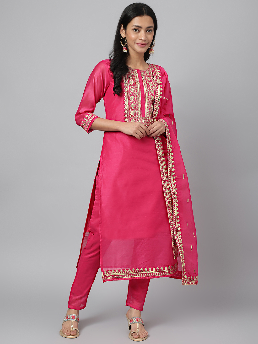 Discover more than 125 party wear chanderi silk kurti super hot